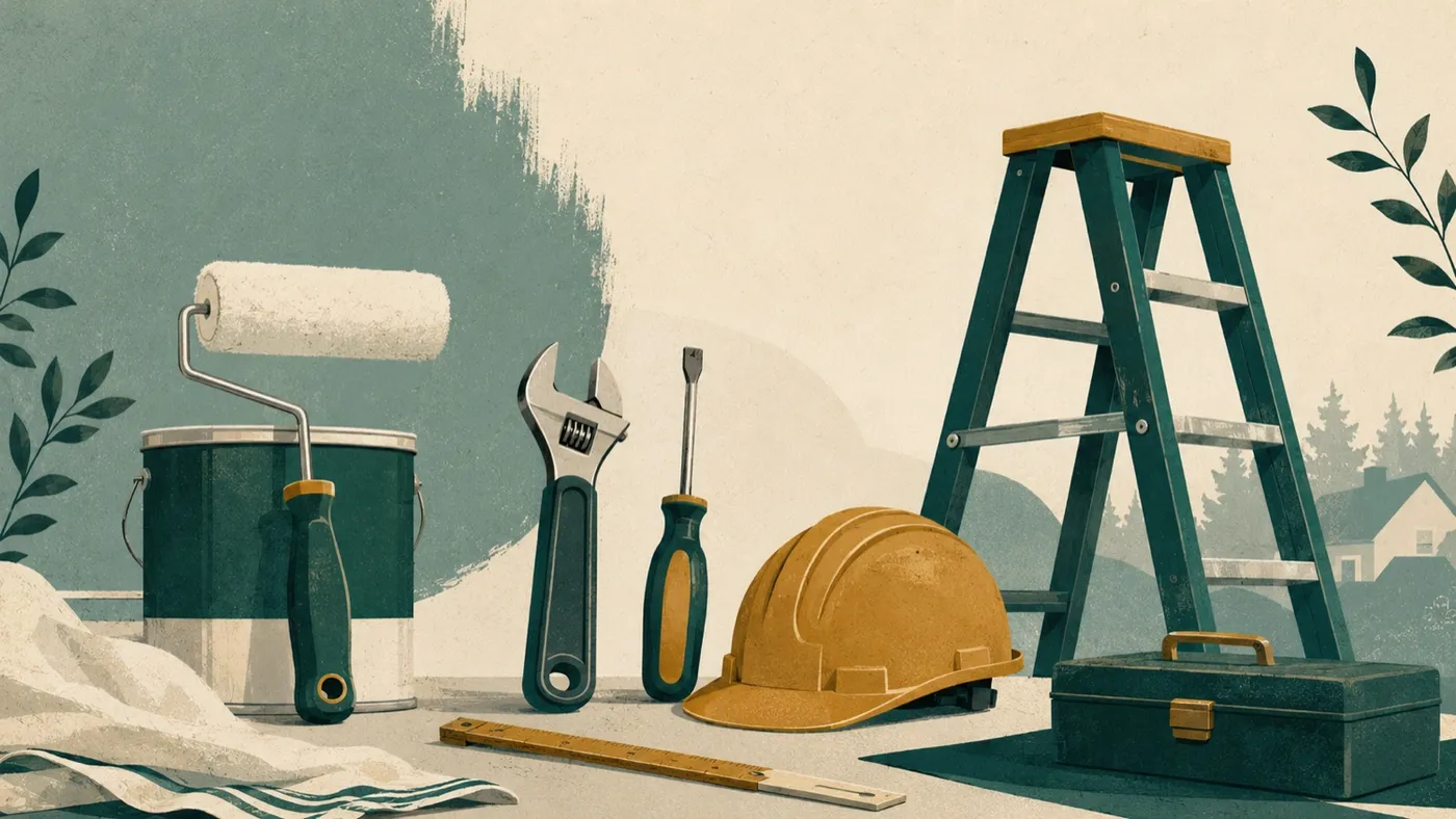 Illustration – hantverkare i Rönninge