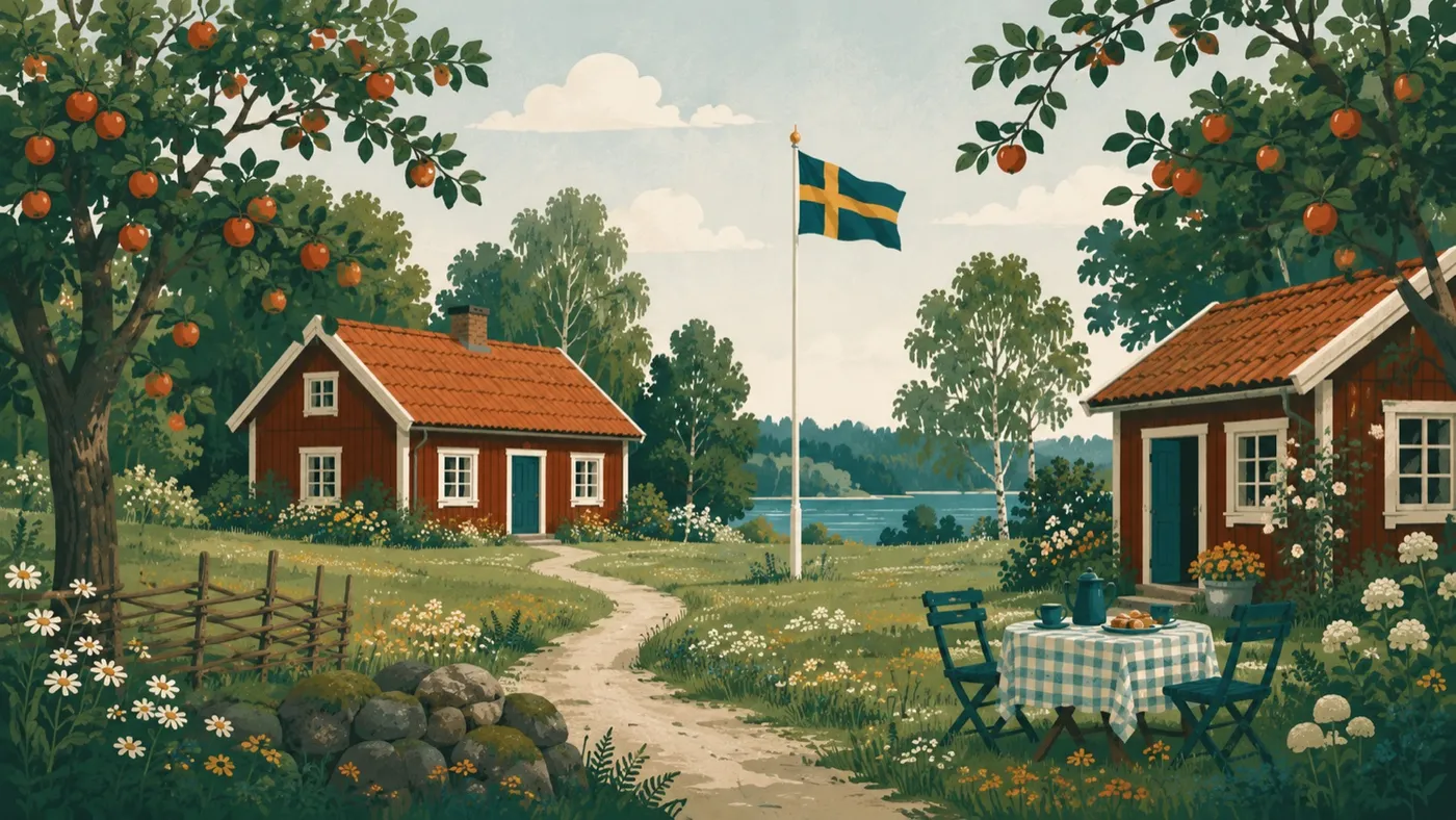 Illustration – Rönninge by i Täby