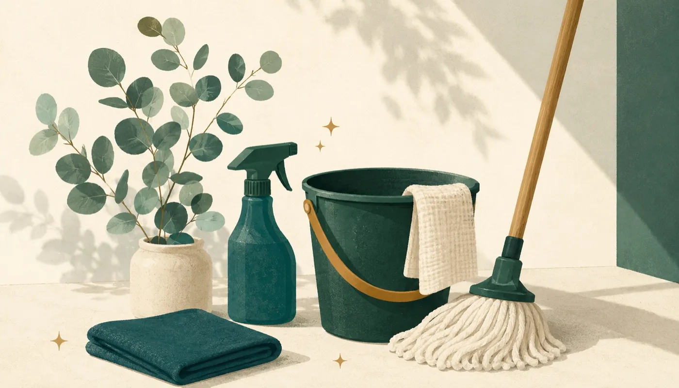 Illustration – städning och rengöring